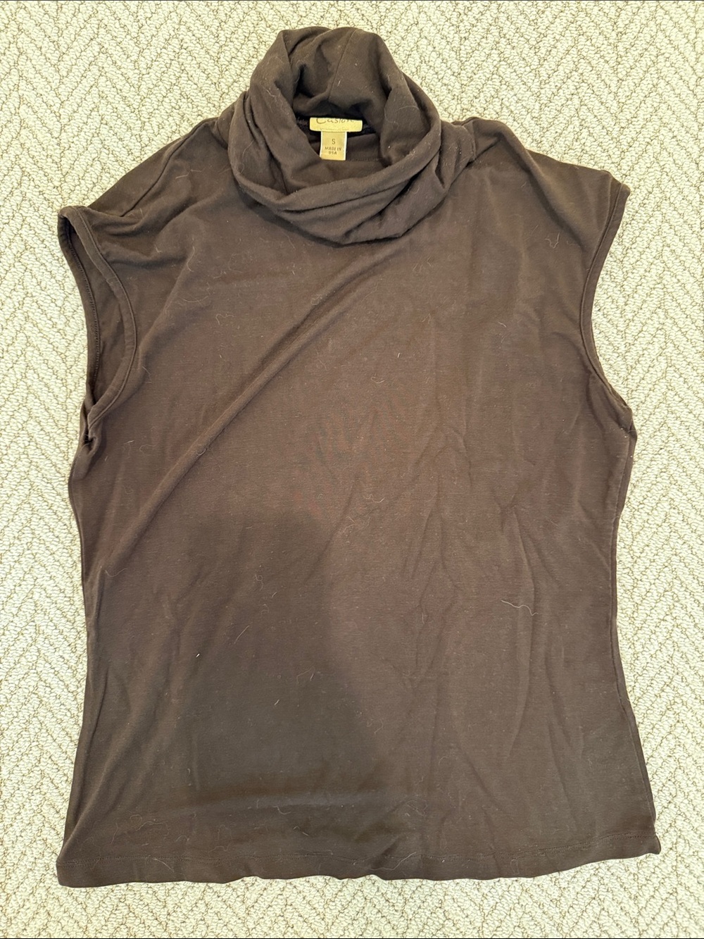 Caslon Sleeveless Cowl Neck Tank Top - Brown